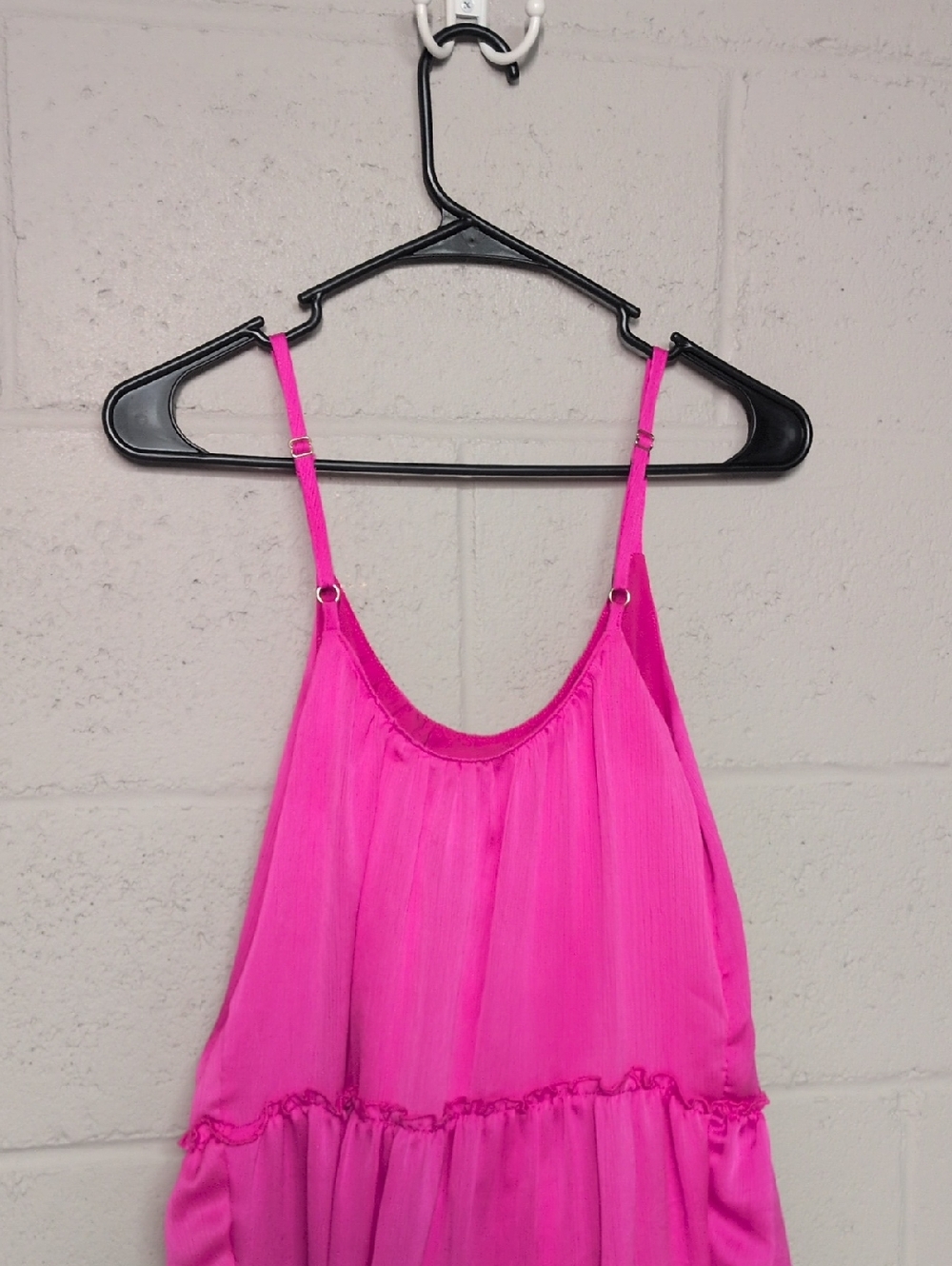 TRINA TURK Havsa Tiered Hot Pink Salamander Mini Dress Size XS, Summer Dress - Picture 8 of 8